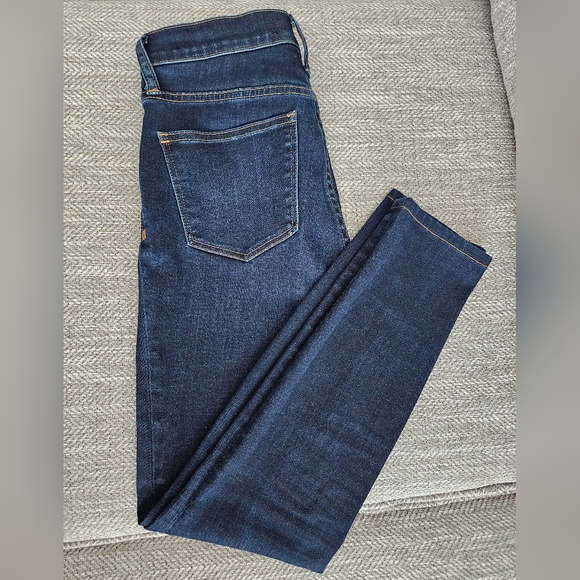 Madewell 9" High Rise Skinny Jeans Dark Wash in size 26, Petite - Picture 8 of 8